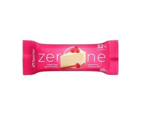 Батончик протеїновий Sporter Zero One raspberry cheesecake, 50 г