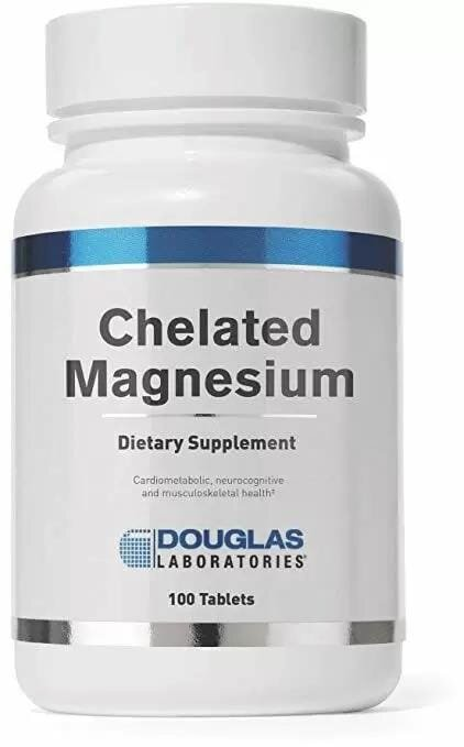 Хелатний магній Douglas Laboratories Chelated Magnesium 100 мг, 100 таблеток