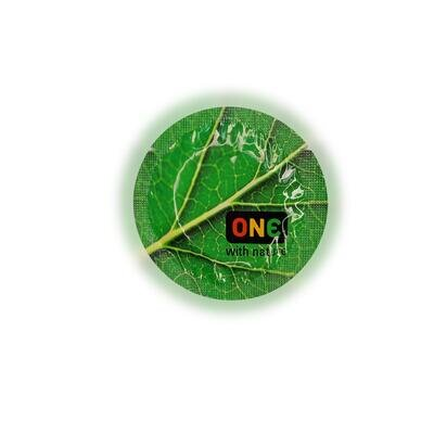 Презерватив ONE Color Sensations with nature зелений, 1 штука