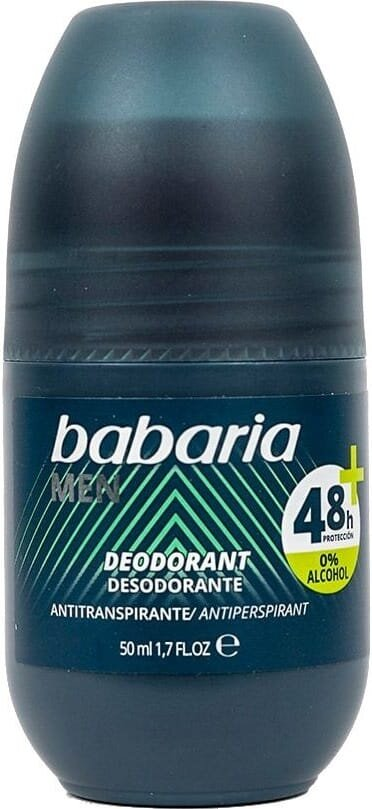 Дезодорант-антиперспірант кульковий Babaria Men 48h для чоловіків, 50 мл