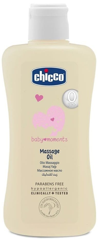 Олія дитяча масажна Chicco Baby Moments (02850.10), 200 мл