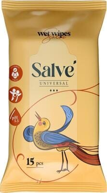 Серветки вологі Salve універсальні, 15 шт