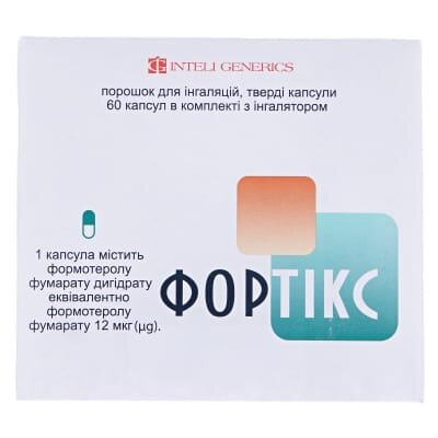 Фортікс порошок д/інг., капс. тв. по 12 мкг №60 (10х6) у бліс. з інг-ром