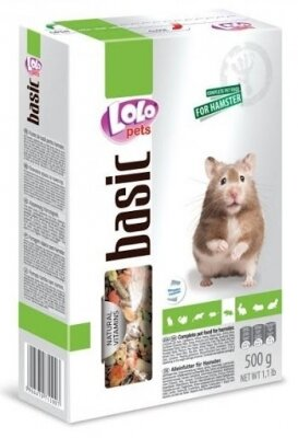 Корм повнораціонний Lolo Pets для хом'яків, 500 г
