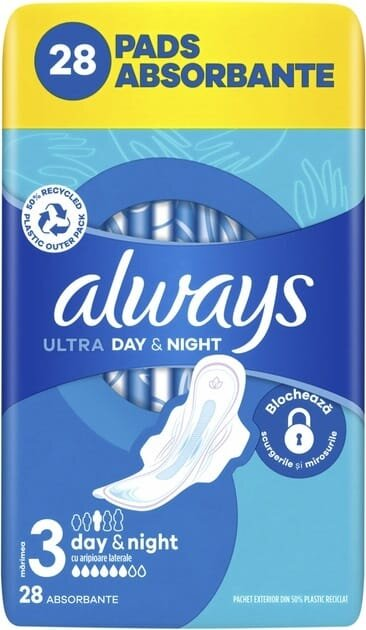 Прокладки гігієнічні Always Ultra Day Super Extra, 6 крапель, 3 розмір, 28 шт