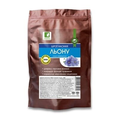 Шрот насіння льону Краса і Здоров'я, 200 г