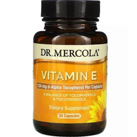 Вітамін Е Dr. Mercola Vitamin E, 30 капсул