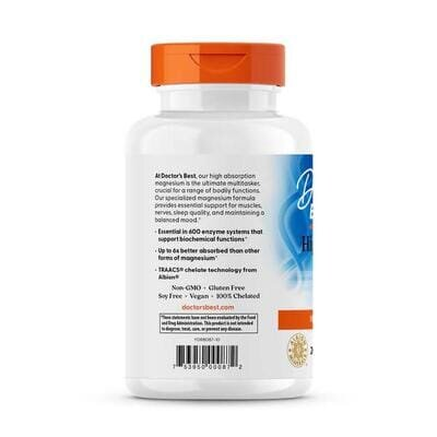 Магній Високої Абсорбації Doctor's Best High Absorption Magnesium, 240 таблеток
