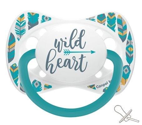 Пустушка силіконова Canpol Babies Wild Nature симетрична 23/289_tur, 6-18 місяців, 1 шт