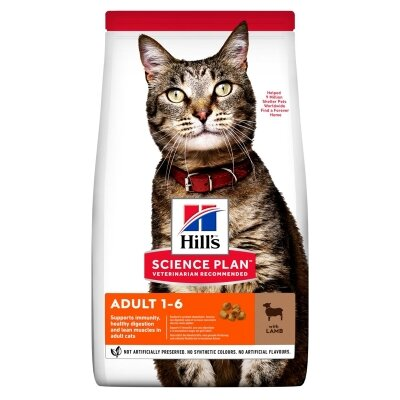 Корм сухий Hill's Science Plan Feline Adult Lamb для дорослих котів зі смаком ягняти, 10 кг