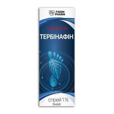 Тербінафін 1% Fidem Pharm спрей по 30 мл у флак.