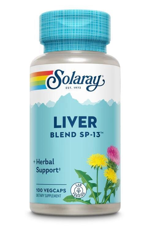 Комплекс для печінки Solaray Liver Blend SP-13, 100 веганських капсул