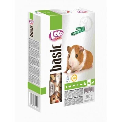 Корм повнораціонний Lolo Pets для морських свинок, 500 г