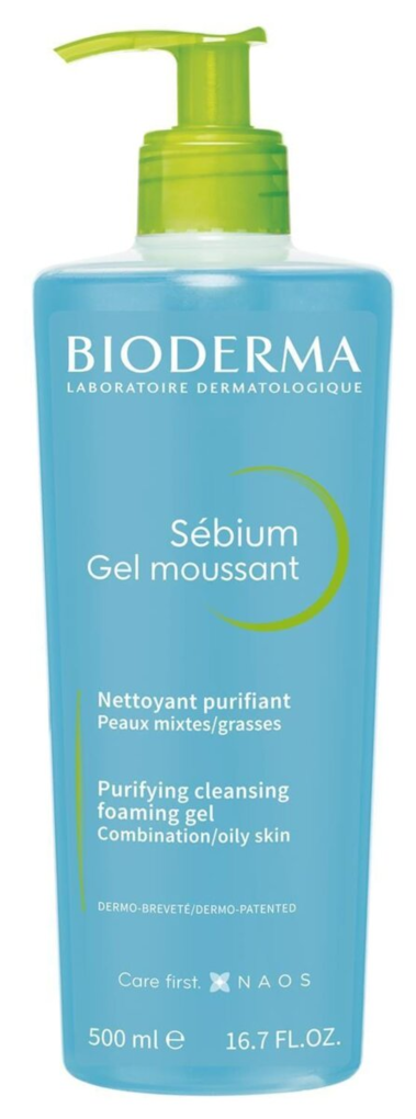 Гель Bioderma Sebium очищуючий для обличчя, для жирної та комбінованої шкіри, 500 мл