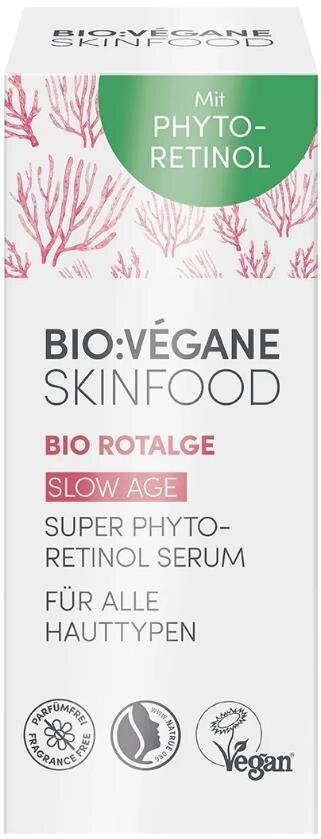 Сироватка для обличчя Bio:Vegane Organic Redalgae з червоними водоростями та фіто-ретинолом при перших зморшках, 15 мл