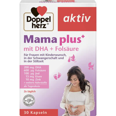 Доппельгерц Актив Мама Плюс з DHA + Фолієва кислота капсули №30
