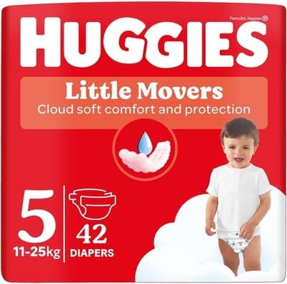 Підгузки дитячі Huggies Little Movers розмір 5, 11-25 кг, 42 шт
