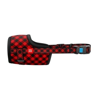 Намордник для собак Collar №2 WAUDOG Nylon 5375 Шотландка червона, обхват 19-26 см