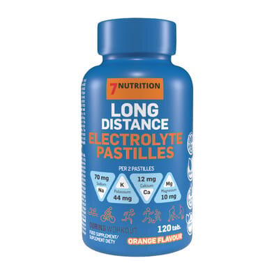 Електроліти 7Nutrition Long Distance Electrolyte Pastilles апельсин, 120 пастилок