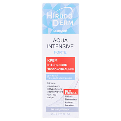 Крем для обличчя Hirudo Derm Extra Aqua Intensive Forte інтенсивно зволожуючий, 50мл