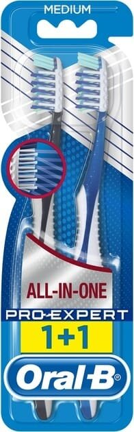Набір зубних щіток Oral-B 1+1 Pro-Expert All-In-One Все в одному 40 середня