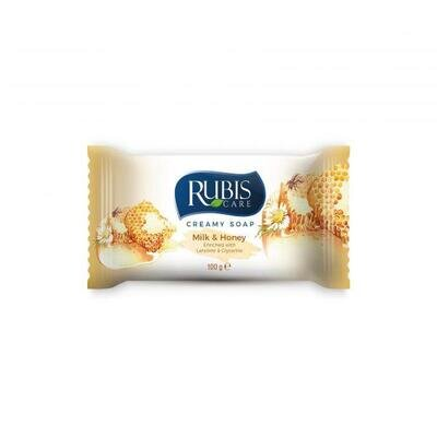 Мило тверде Rubis Мед та молоко, 100 г
