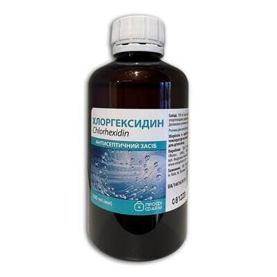 Хлоргексидин розчин д/зовн. заст. 0.05 % по 200 мл у флак.