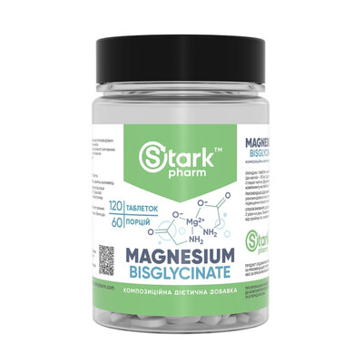 Магній Stark Pharm Magnesiun Bis-Glycinate, 120 таблеток