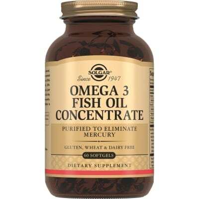 Омега-3 Концентрат риб'ячого жиру Solgar Omega-3 Fish Oil Concentrate м'які капсули №60