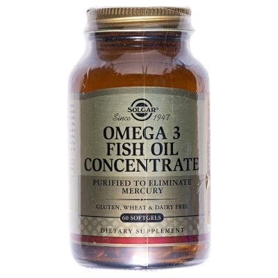 Омега-3 Концентрат риб'ячого жиру Solgar Omega-3 Fish Oil Concentrate м'які капсули №60