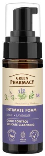 Пінка для інтимної гігієни Green Pharmacy Шавлія і лаванда, 150 мл