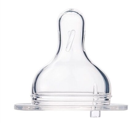 Соска силіконова Canpol Babies EasyStart 21/724 3-позиційна для пляшечок з широким отвором, від 3 місяців, 1 шт