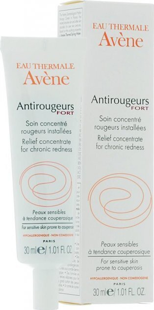 Крем для обличчя Avene Antirougeurs Fort проти локального почервоніння для чутливої шкіри схильної до куперозу, 30 мл