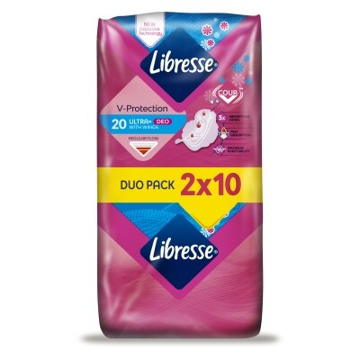 Прокладки гігієнічні Libresse Ultra+ Deo, 20 шт