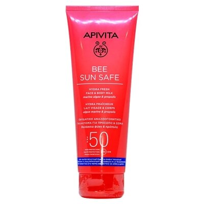 Молочко Apivita Bee Sun Safe SPF50 для обличчя і тіла, 200 мл