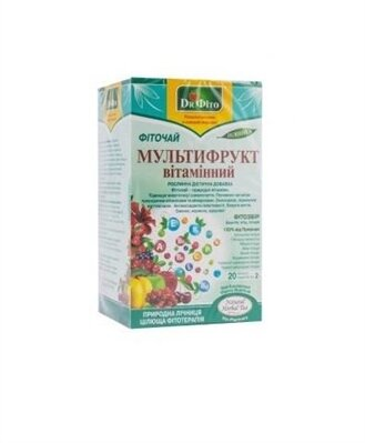 Фіточай Dr.Fito Мультифрукт вітамінний по 1.5 г №20 в філ.-пак.