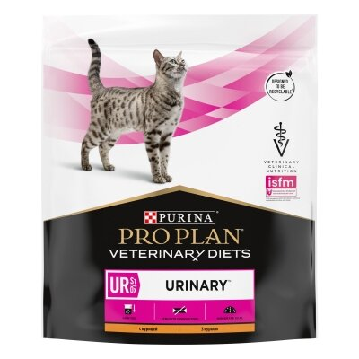 Корм сухий для котів Purina Pro Plan Veterinary Diets UR Urinary при сечокам'яній хворобі з куркою, 350 г