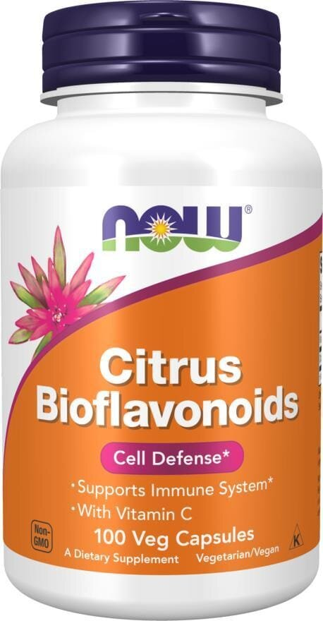 Цитрусові біофлавоноїди NOW Citrus Bioflavonoids вег. капсули №100