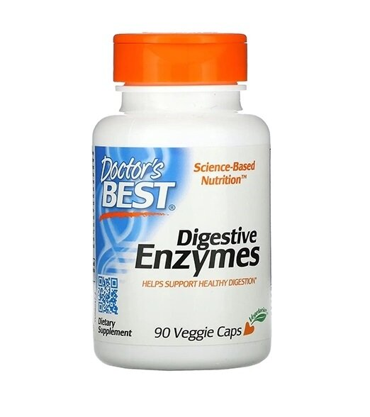 Ферменти для травлення Doctor's Best Digestive Enzymes, 90 капсул