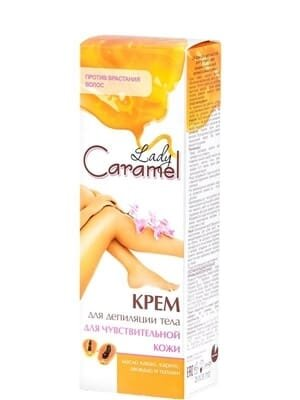 Крем Lady Caramel для депіляції тіла для чутливої шкіри, 100 мл