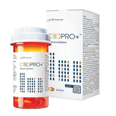 Канабідіол CBD PRO+ (СБД ПРО+) 25 мг, 60 капсул