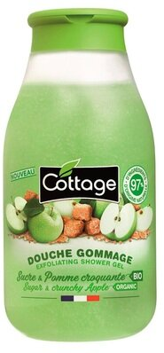 Гель-ексфоліант для душу Cottage Exfoliating Shower Gel Цукор і хрустке яблуко, 270 мл
