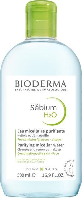 Лосьйон для обличчя Bioderma Sebium Н2О очищуючий для жирної та комбінованої шкіри, 500 мл