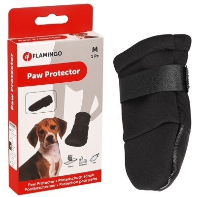 Захисний черевик Flamingo Paw Protector для собак середніх порід, розмір M, чорний