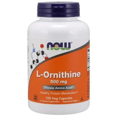 L-Орнітин NOW L-Ornithine 500 мг вег. капсули №120