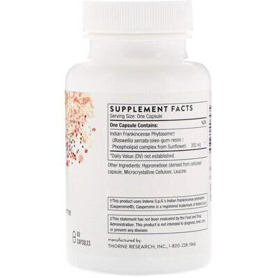Босвелія Thorne Research Boswellia Phytosome, 60 капсул