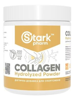 Колаген гідролізат Stark Pharm Stark Collagen Hydrolyzed Powder без смакових добавок, 200 г