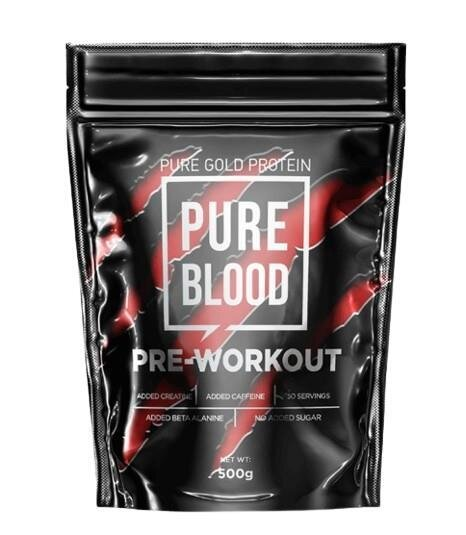 Передтренувальний комплекс Pure Gold Protein Pure Blood Pre-Workout, рожевий лимонад, 500 г