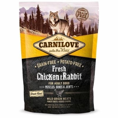 Корм сухий для дорослих собак Carnilove Fresh Chicken & Rabbit курка та кролик, 1,5 кг