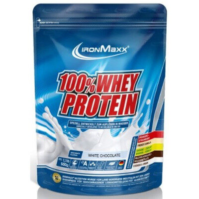 Протеїн IronMaxx 100% Whey Protein Білий шоколад, 500 г (пакет)